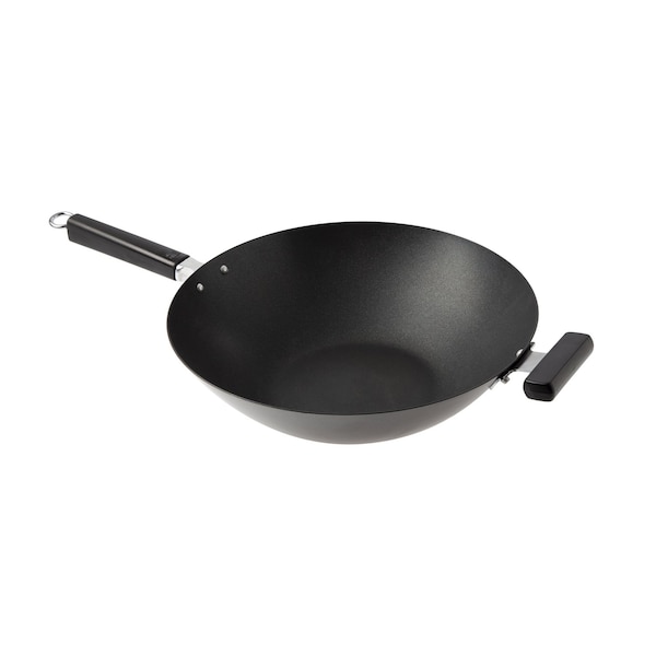 Joyce Chen Professional Series Carbon Steel Excalibur Nonstick Wok with Phenolic Handles, 14-In. J22-0040 - main